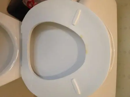 pee under toilet seat