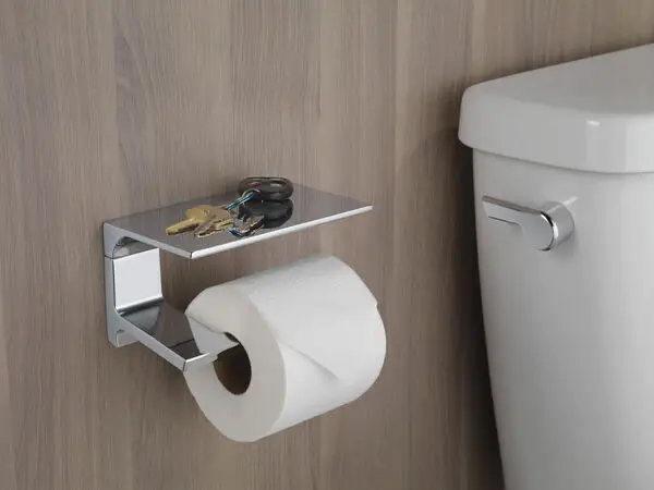toilet paper holder left or right