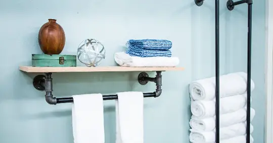 unique towel rack ideas