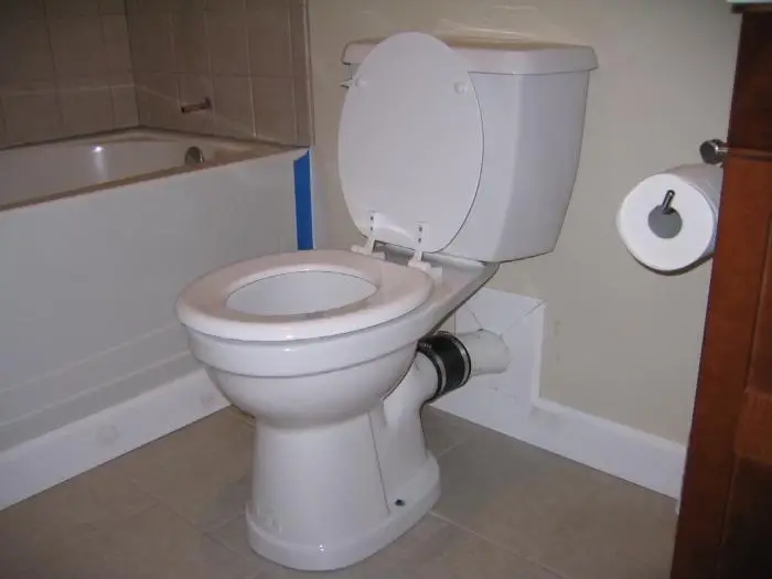 rear discharge toilet problems